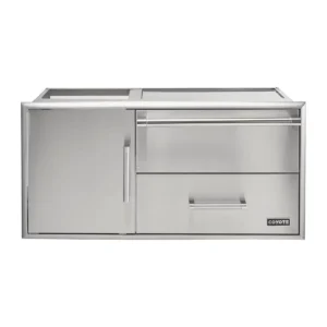 gabinete con cajón caliente y puerta coyote