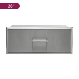 cajón sencillo de acero inoxidable coyote