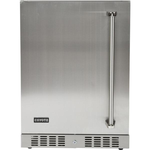 Coyote Refrigerator Left Coyote 24 Inch 5 5 Cu Ft Left Hinge Outdoor Rated Compact Refrigerator 11102065164388 Grande