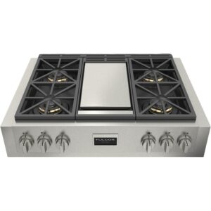 parrilla profesional con grill de gas