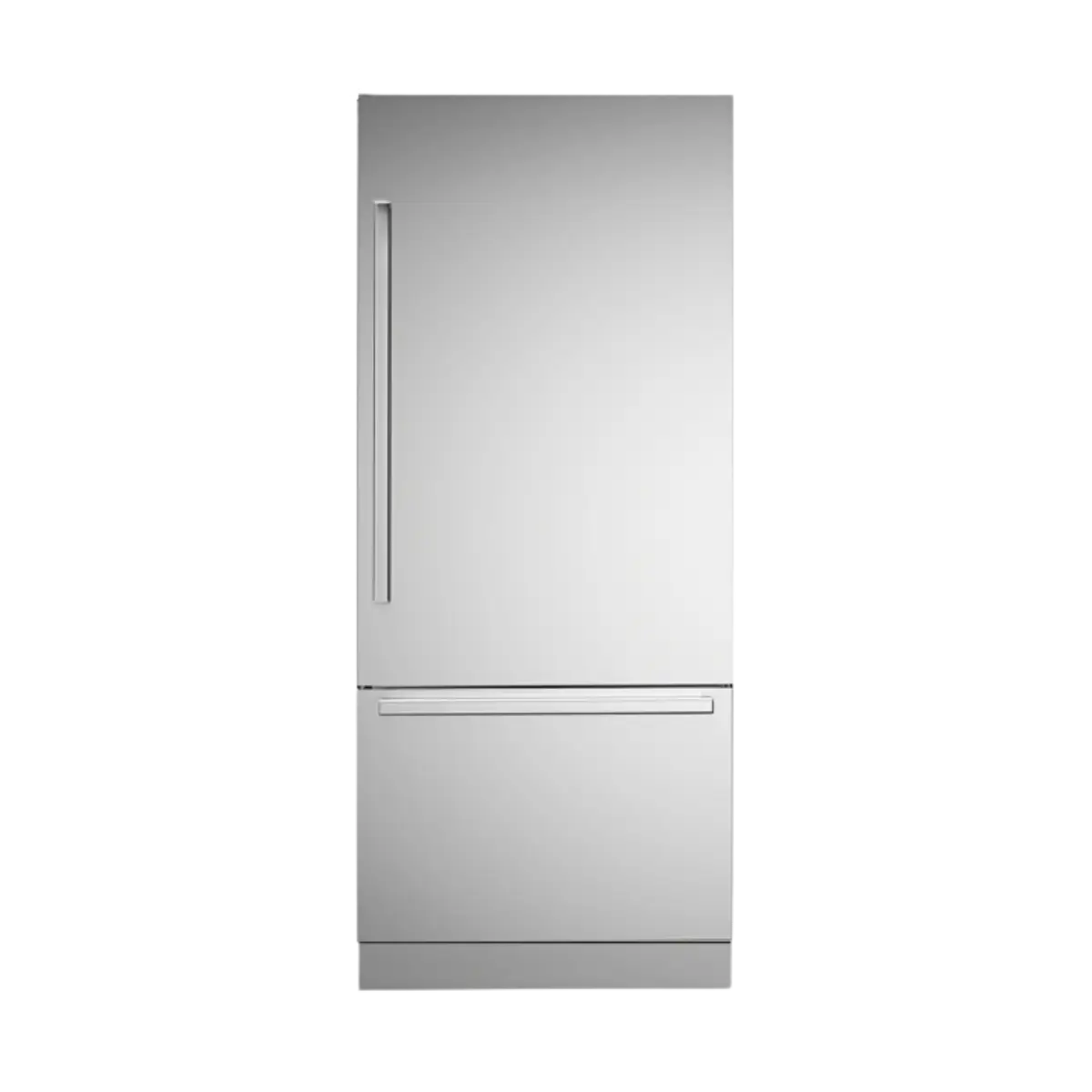 Refrigerador de lujo Bertazzoni 36” con control de temperatura preciso y bajo consumo.