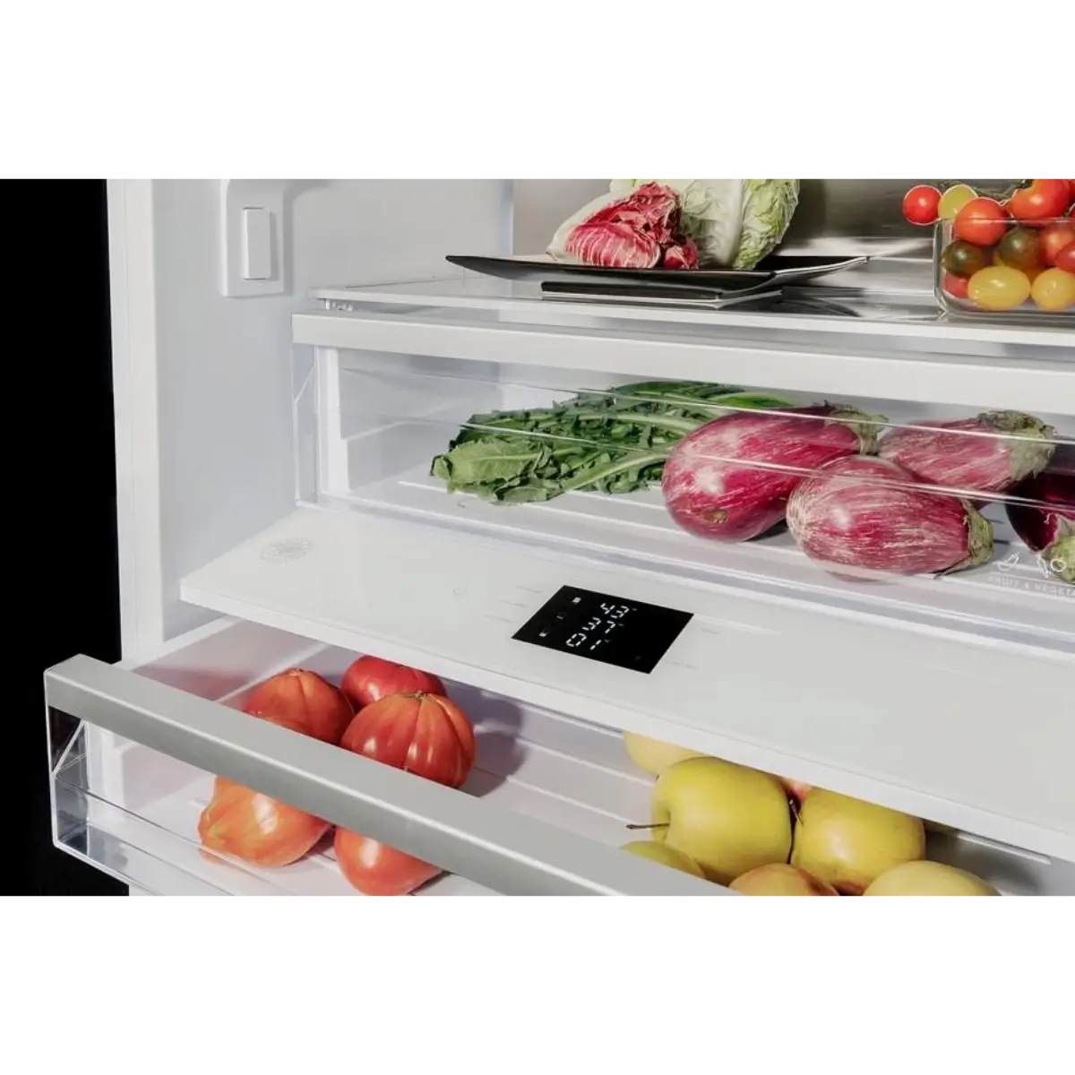 Refrigerador profesional Bottom Mount de Bertazzoni, diseño italiano de alto rendimiento.