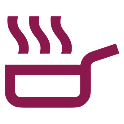 icono de sarten caliente
