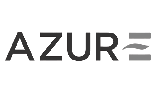 azure logotipo en blanco y negro