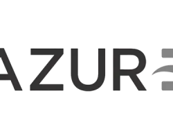 azure logotipo en blanco y negro